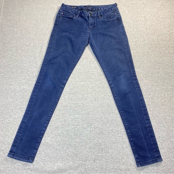 Vigoss Studio Jeans Womens 28 Dark Blue Skinny Low Rise Stretch Casual Denim - Picture 1 of 16